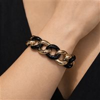 Pulsera Fraleoni Mujer in Plata BR.POPPY GOLD NERO - BR.POPPY GOLD NERO